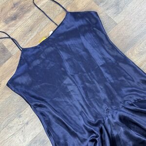 Vintage 90's Victoria's Secret Gold Label Lingerie‎ Dress Blue Ruffle Medium